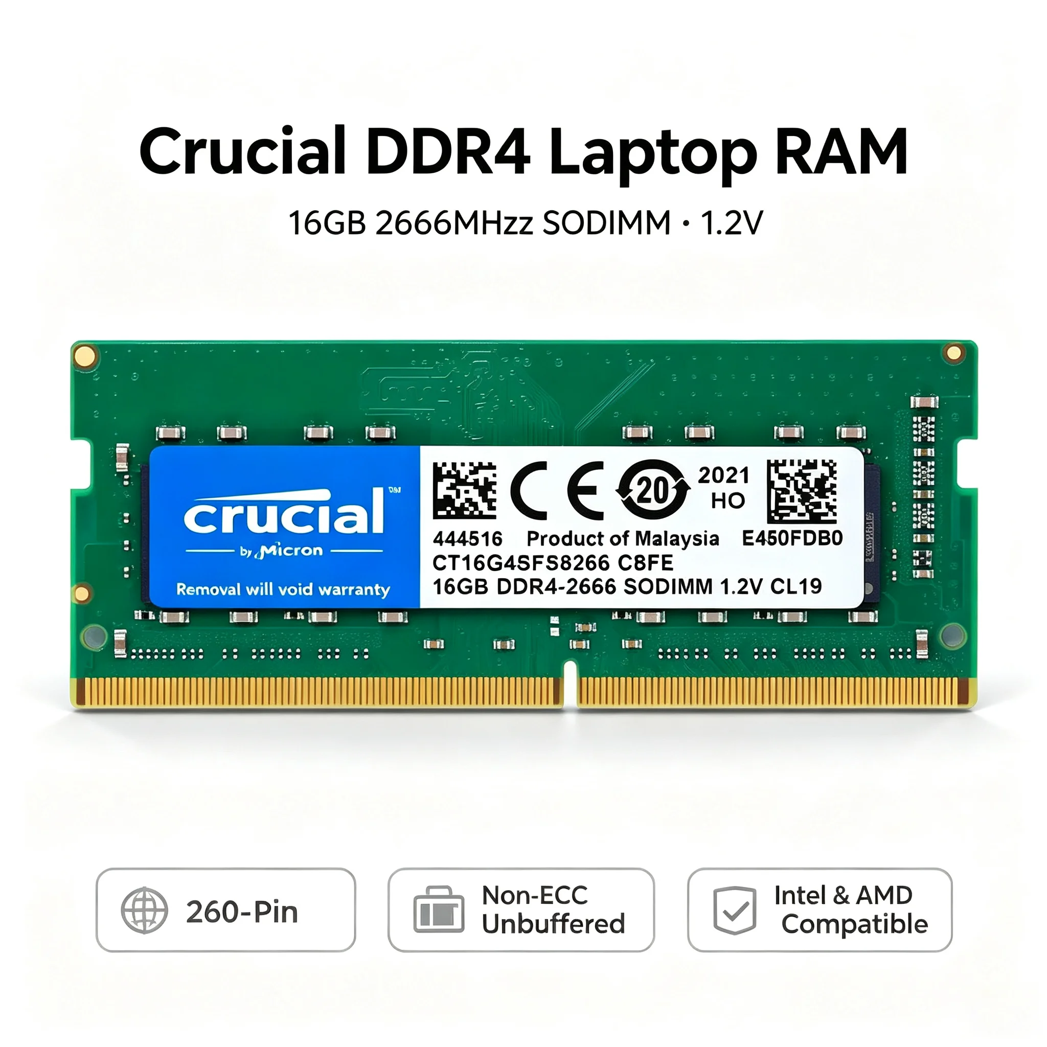 Crucial  1PCS/2PCS DDR4 Laptop - Sodimm Ddr4 评论和价格