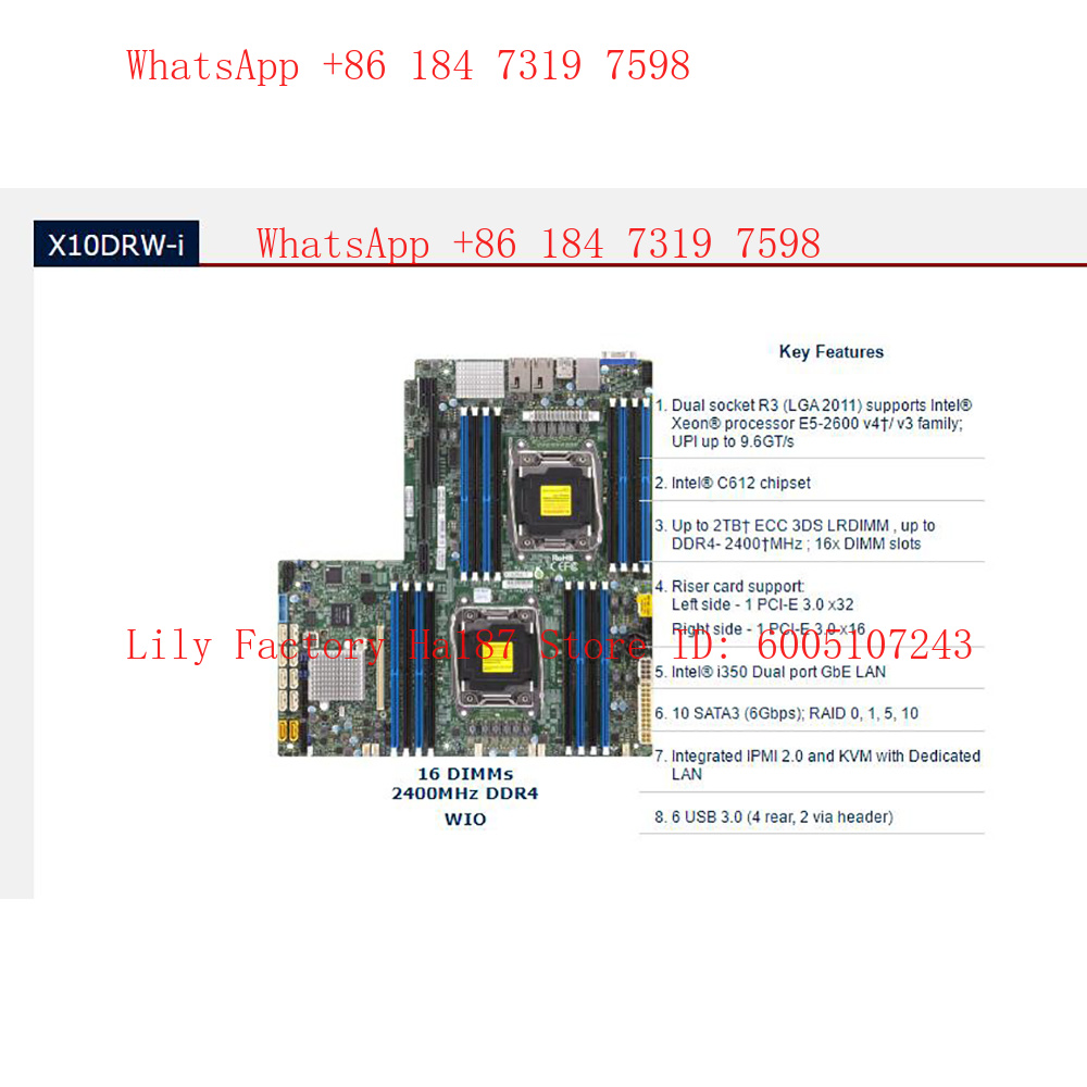 Board C612 2011 E5-2600 16 DIM - Ddr4 2400Mhz 评论和价格