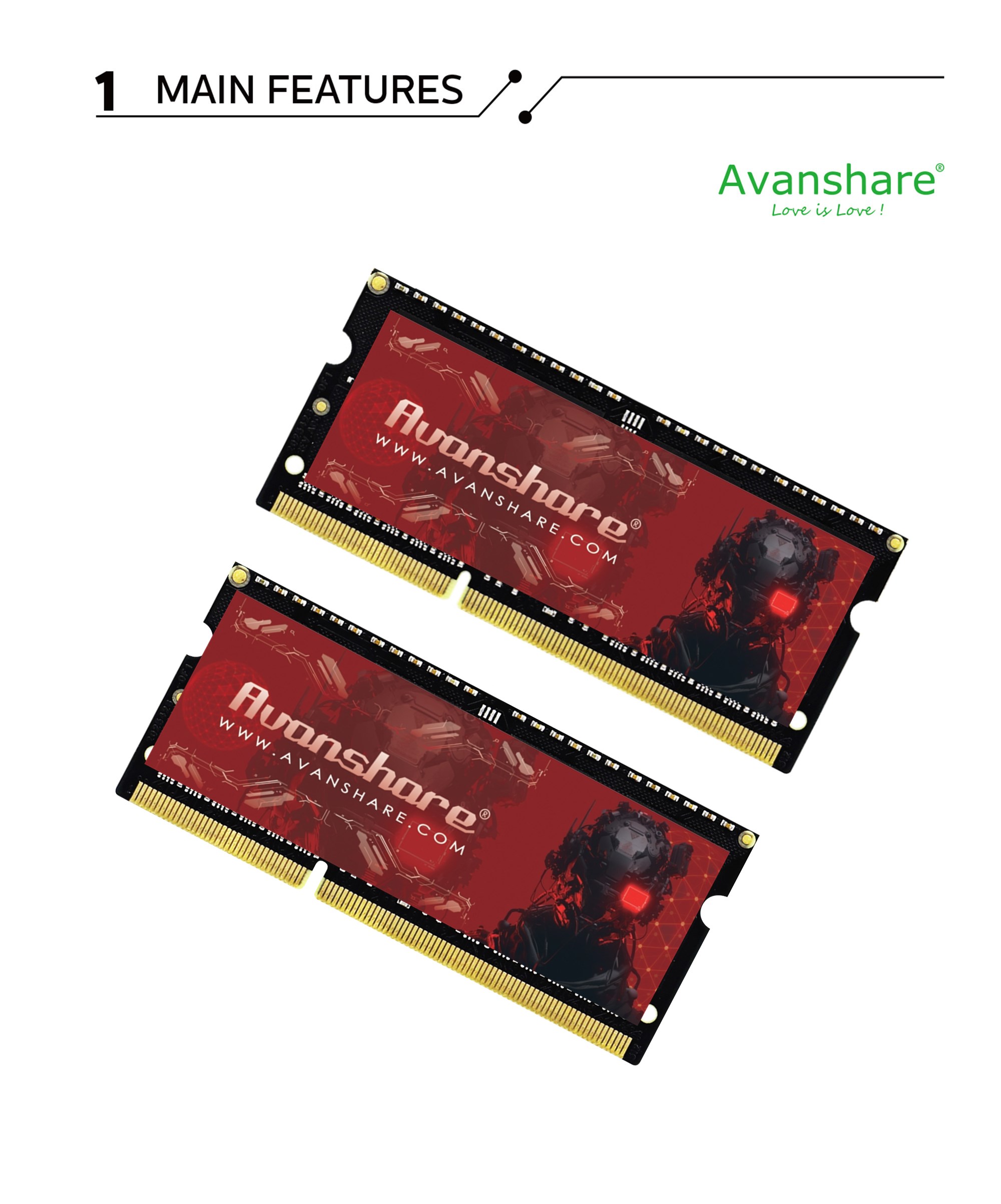Avanshare Ram Memory DDR5 DDR4 - Ddr4 3200 16Gb 评论和价格