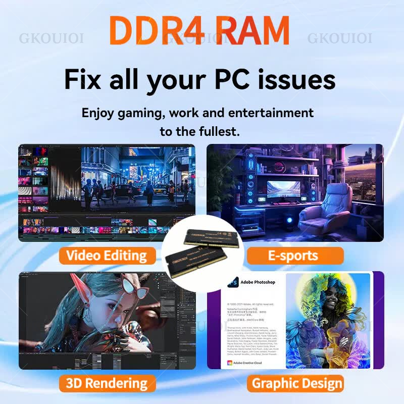 GKOUIOI DDR4 Memoria Ram 4GB 8 - Sodimm Ddr4 评论和价格