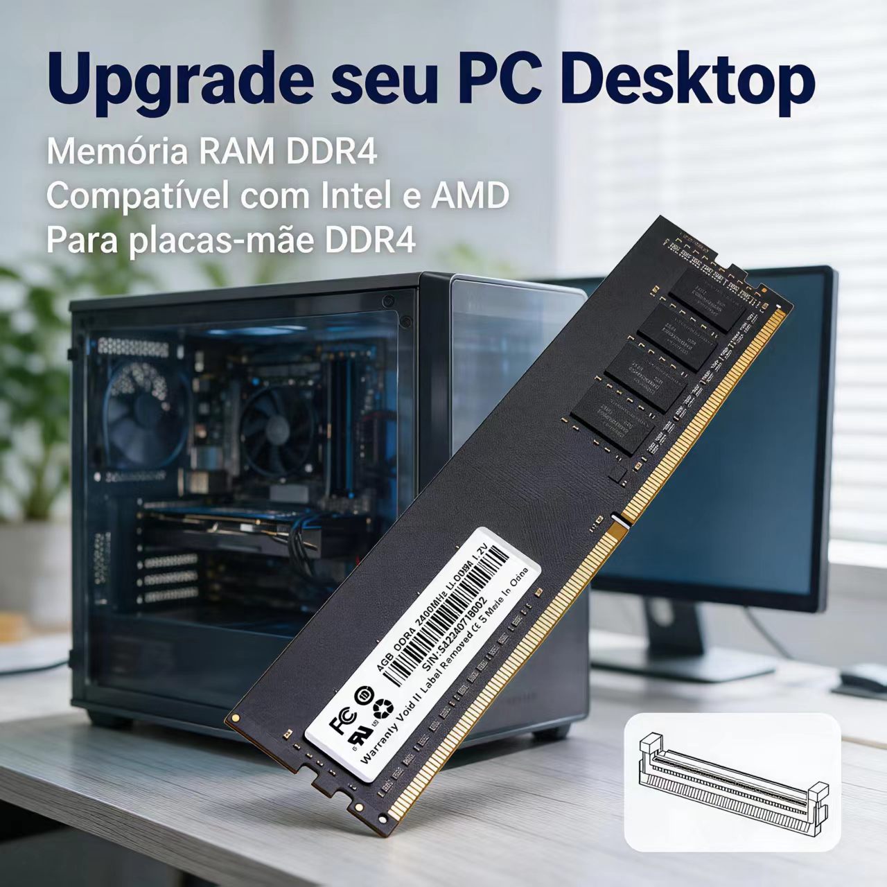 DDR4 RAM 4GB 8GB 2400MHz Deskt - Server Memory Ddr4 评论和价格