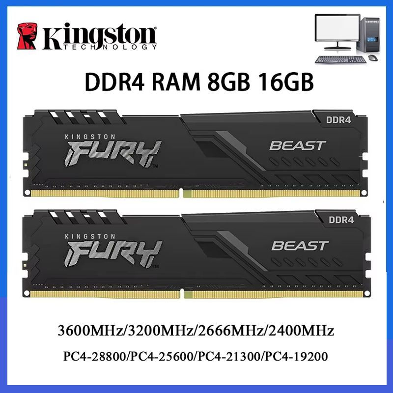 DDR4 Kingston BEAST RAM 3200MH - Ddr4 3200 16Gb 评论和价格