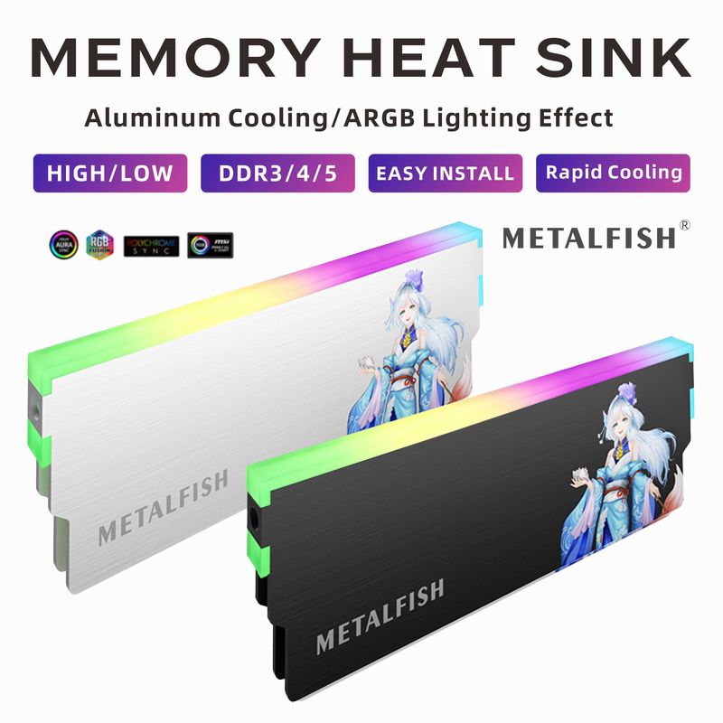 METALFISH DRAM Heatsink 5V-3PI - Ddr3 8Gb 评论和价格